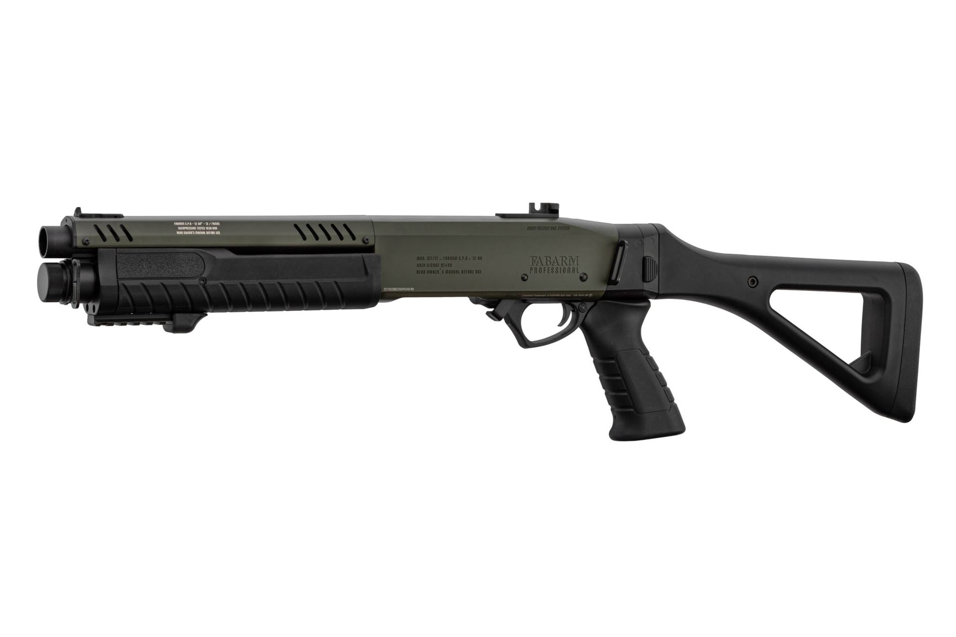 FABARM STF12 Airsoft Gas Pumpgun Initial Compact OD Green 6mm BB