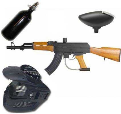 New Legion AK47 HP Paintball Set