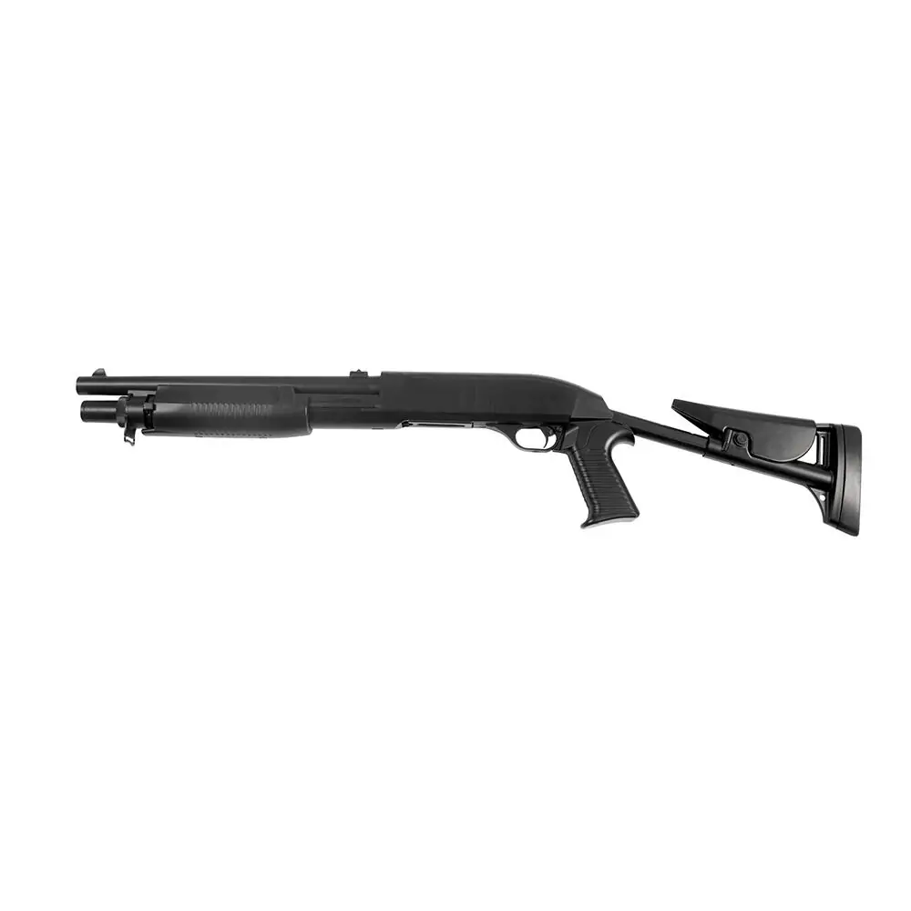 ASG FRANCHI SAS 12 Airsoft Pumpgun Federdruck 6mm BB Schwarz 3-Burst