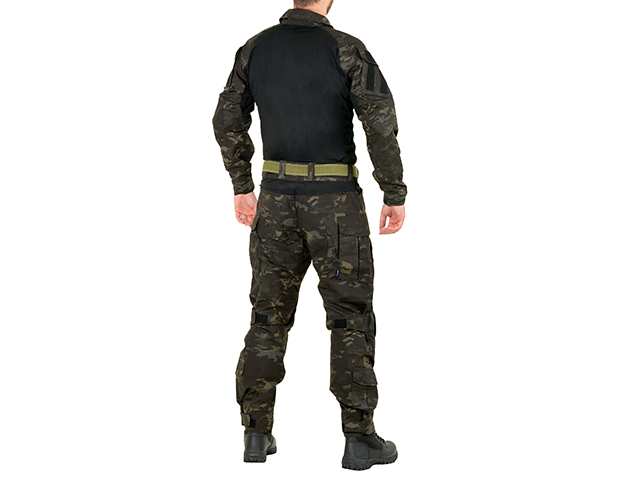 Combat Uniform schwarz Multicamo