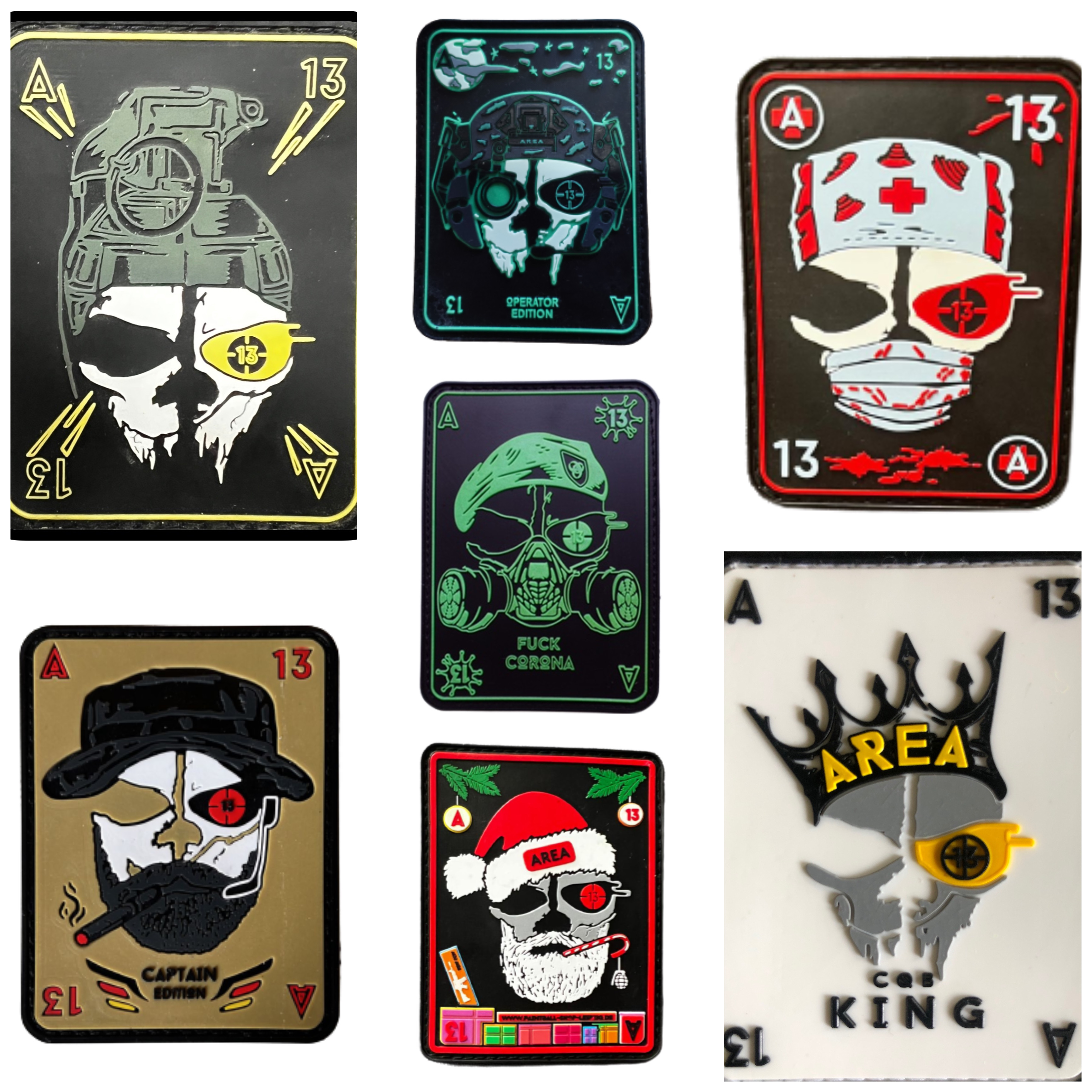 Area13 Patches - limitierte Editionen