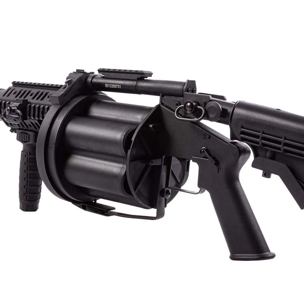 ASG Multiple Airsoft Grenade Launcher Schwarz 6 Schuss 40mm Airsoft Granaten