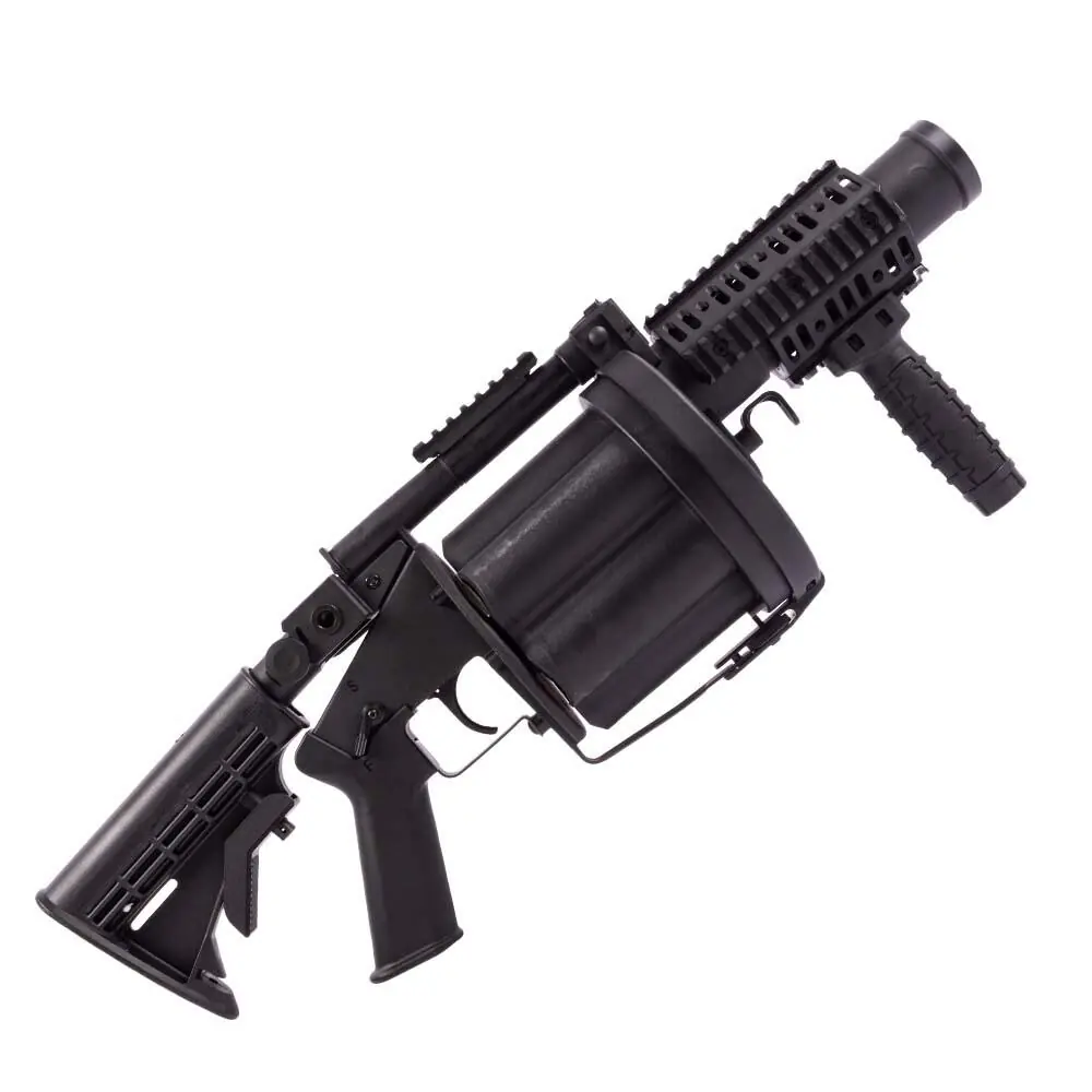 ASG Multiple Airsoft Grenade Launcher Schwarz 6 Schuss 40mm Airsoft Granaten
