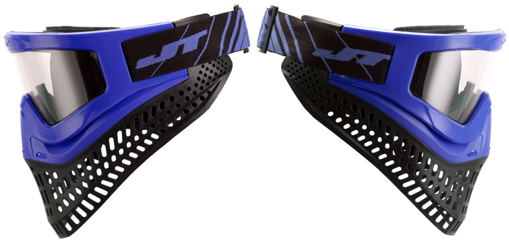 JT Proflex X Thermal Paintball Maske mit Quick-Change-System - Blau/Schwarz