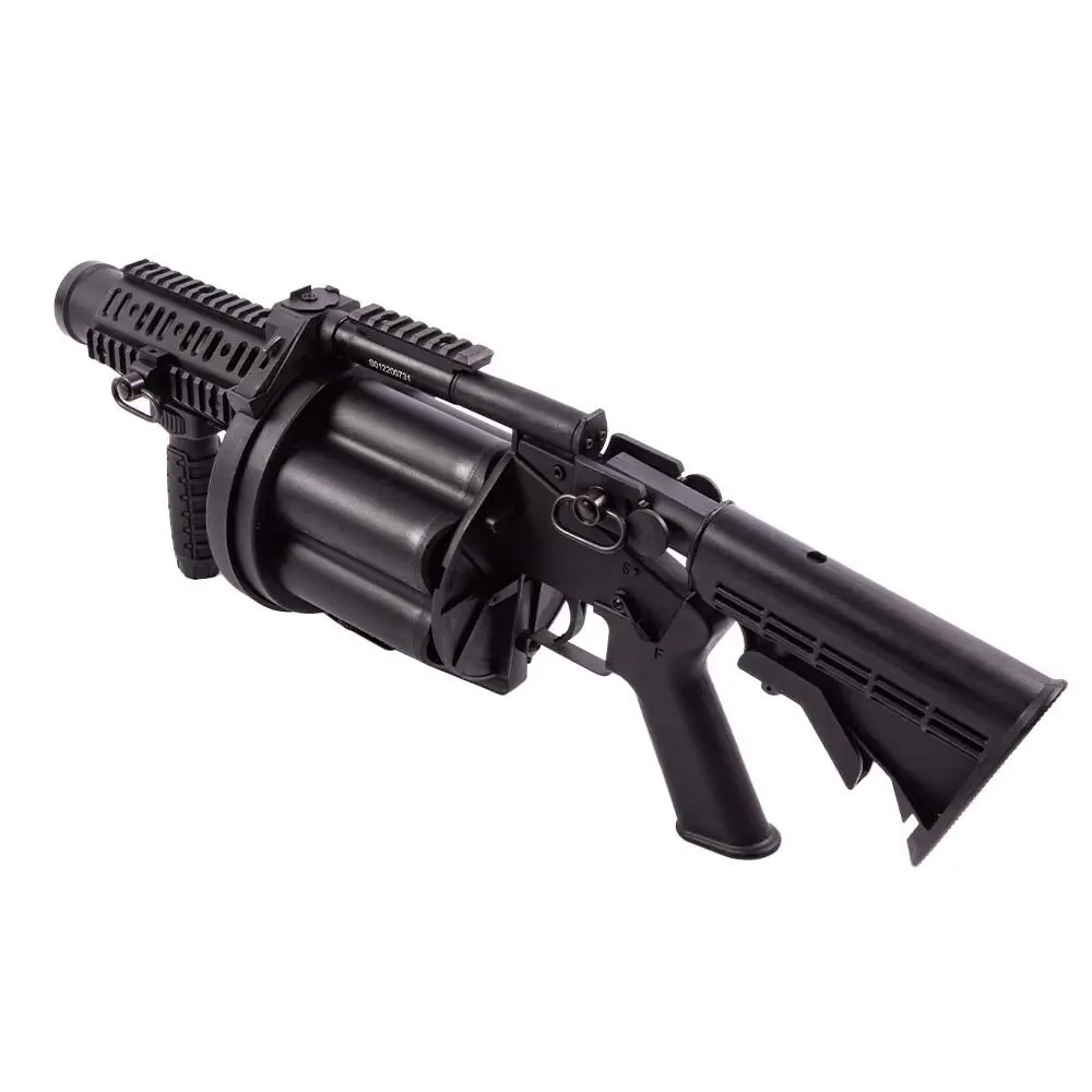 ASG Multiple Airsoft Grenade Launcher Schwarz 6 Schuss 40mm Airsoft Granaten