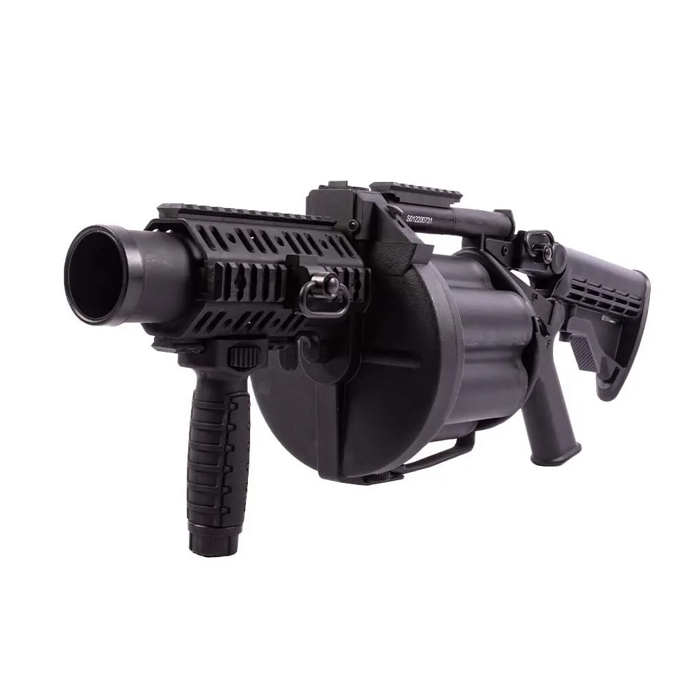 ASG Multiple Airsoft Grenade Launcher Schwarz 6 Schuss 40mm Airsoft Granaten