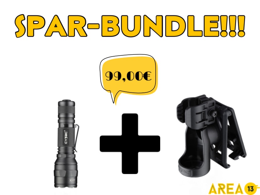 Sparbundle Cytac LITE Defender Police Flashlight + Holster