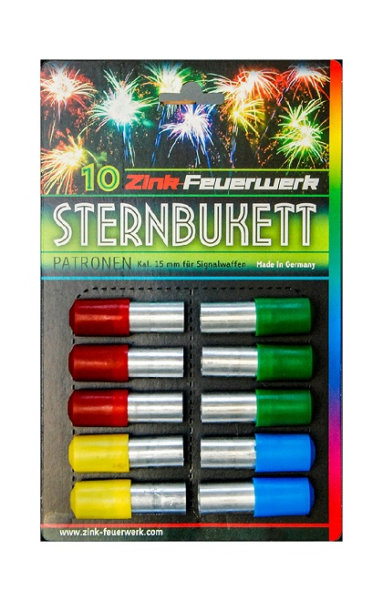 Feuerwerksgeschoss-Set ZINK Sternbukett für Schreckschusswaffen