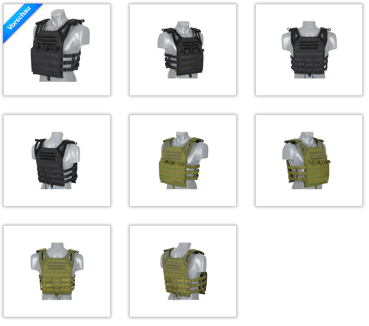 Molle Plattenträger V2 Paintball Weste schwarz oliv