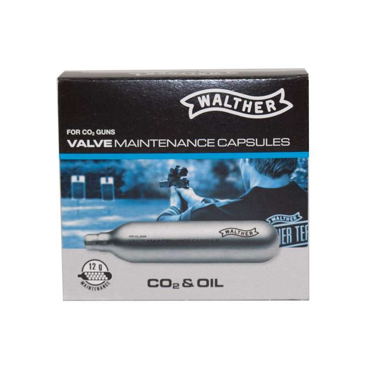 Walther CO2 Wartungskapseln für CO2 Waffen 12 g