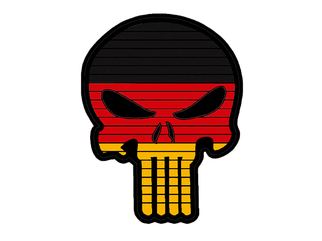 Patch Punisher Skull Style Germany