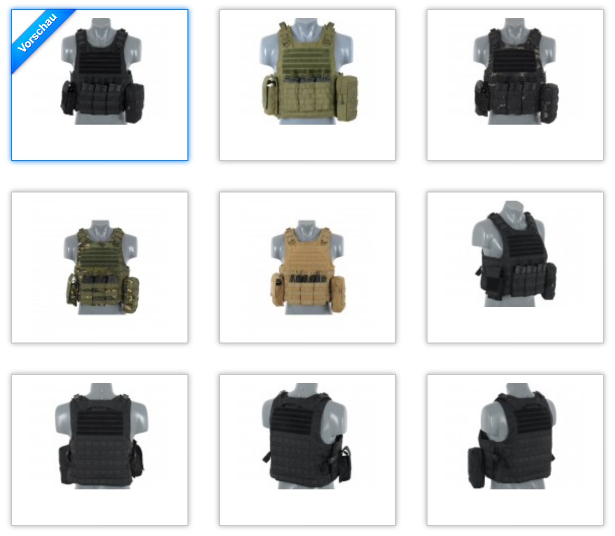 Assault Sturmweste Plattenträger V2 Molle