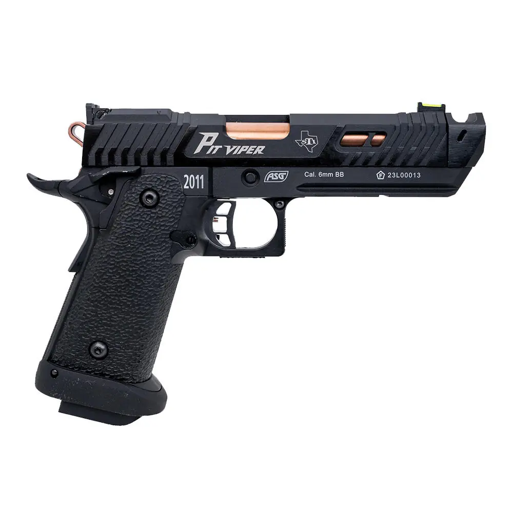 ASG STI Pit Viper Airsoft Co2 Pistole GBB 6mm BB Schwarz John Wick