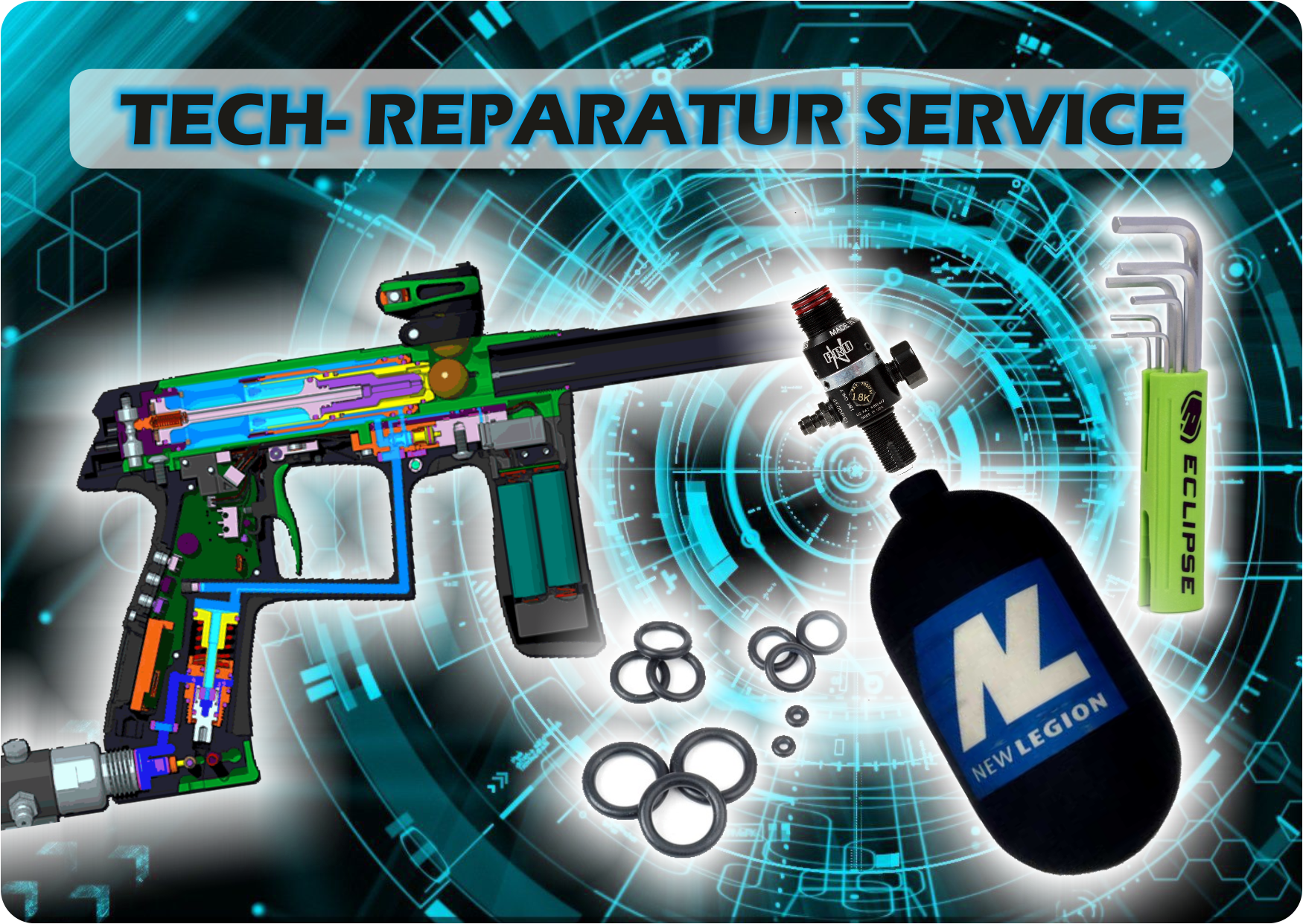Techservice Reparatur / Guncheck / Aufrüstung